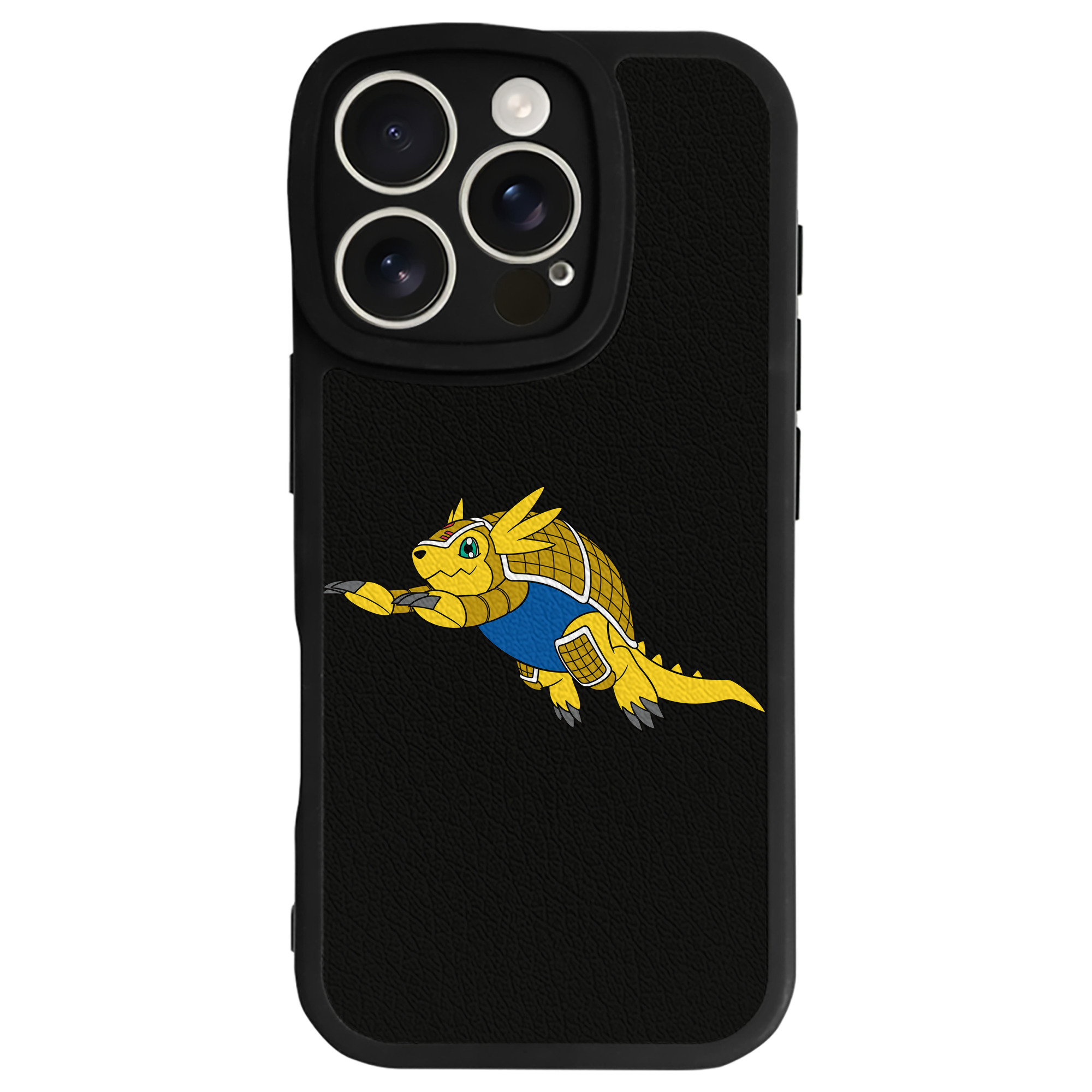（画像用） Digimon デジタルモンスター/デジモン 【iPhone 16シリーズ対応】シリコンスマホケース（レザー調） 材質：シリコン